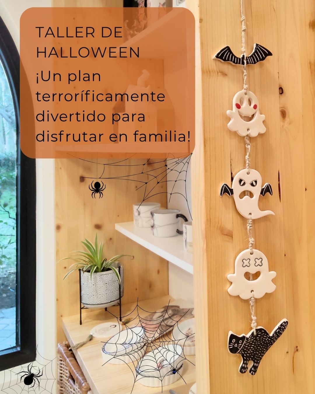 🎃 TALLER DE CERÁMICA: CREA TU GUIRNALDA DE HALLOWEEN 👻