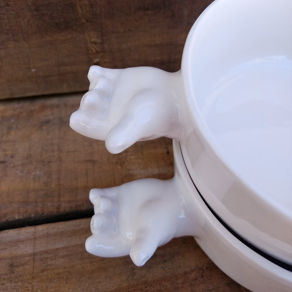 Detalle cuenco circular cerámica BIHU hecho a mano en España