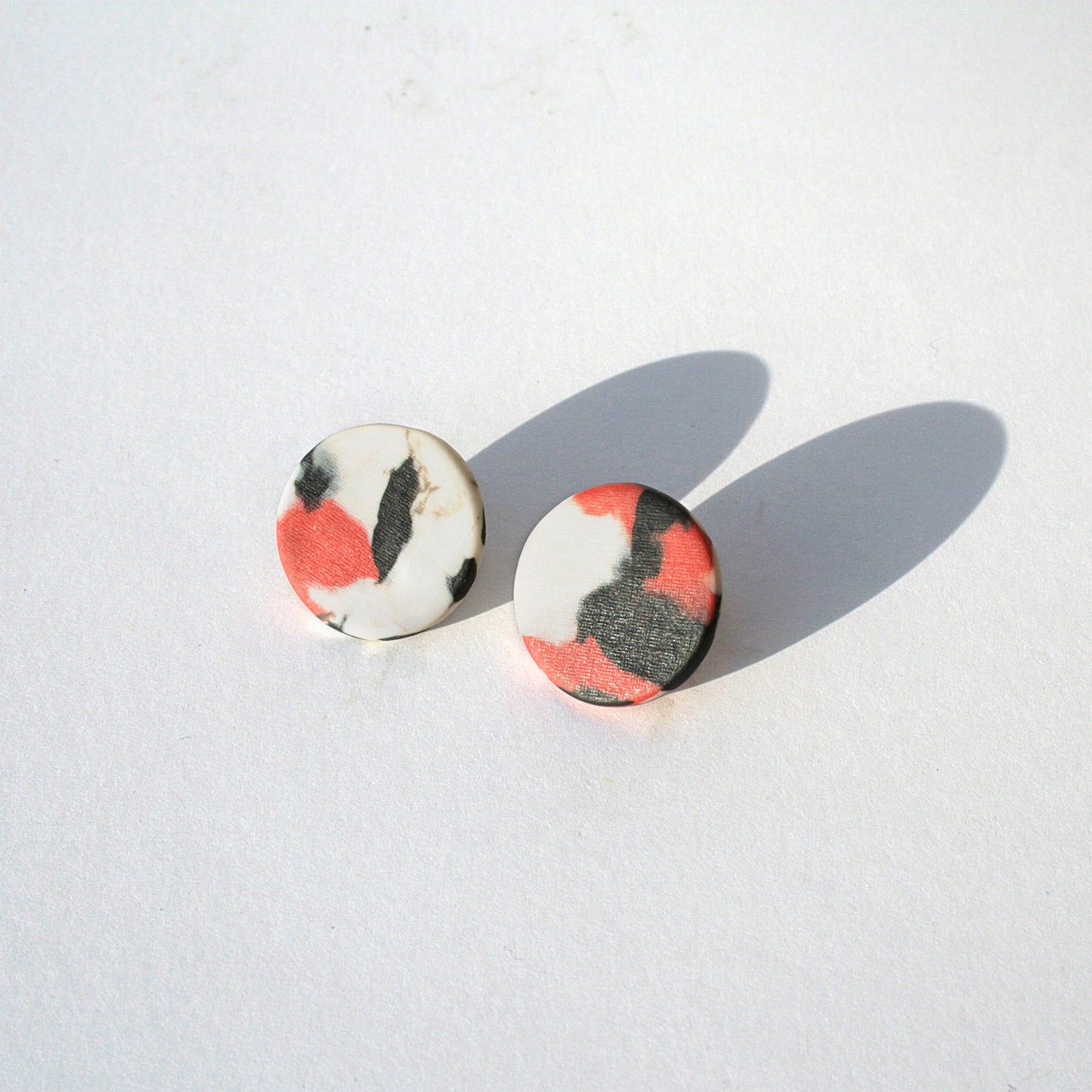Pendientes Círculo Marmoleado