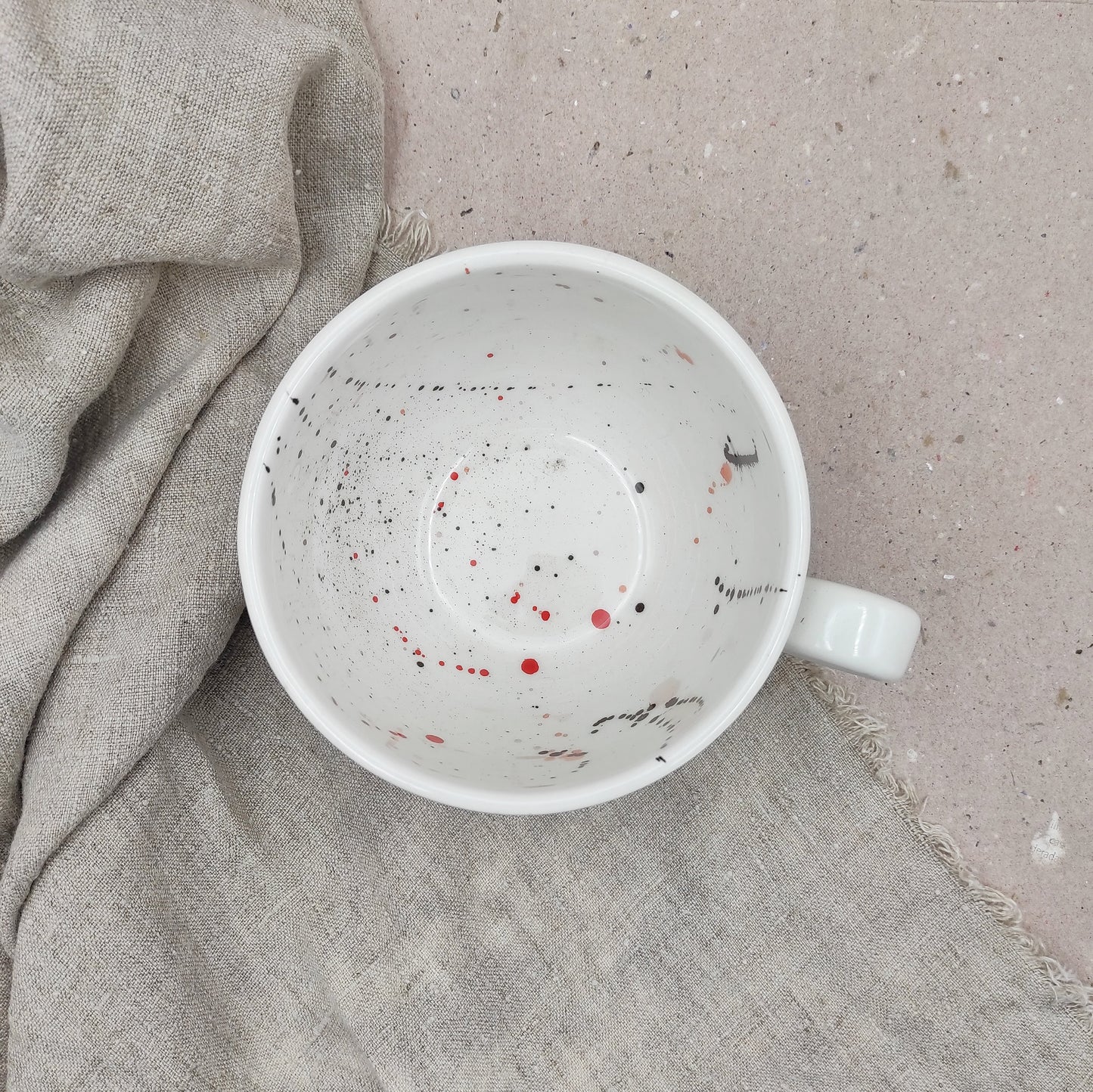 Detalle Taza Grande Desayuno - Pintura Artesanal