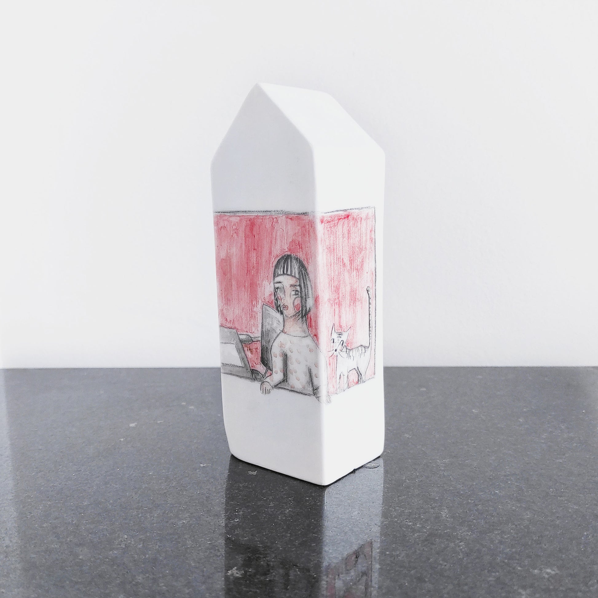 Pieza única cerámica Desde mi taller numerada firmada vista lateral